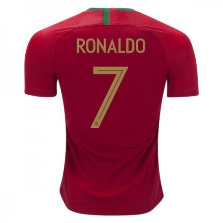 Camisola Portugal Cristiano Ronaldo 7 Equipamento Principal World Cup 2018 Manga Curta