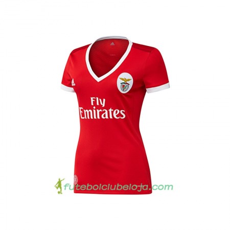 Camisola Benfica Mulher Equipamento Principal 2017-2018 Manga Curta