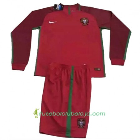 Camisola Portugal Equipamento Principal Euro 2016 Manga Comprida