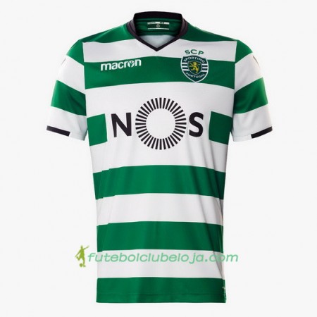 Camisola Sporting Equipamento Principal 2017-2018 Manga Curta