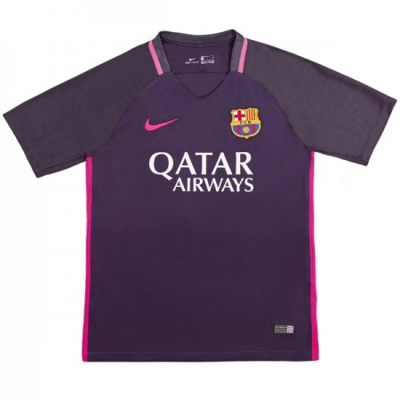 Camisola Barcelona 2016-17 Retro Equipamento Alternativa Manga Curta