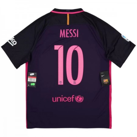 Camisola Barcelona Messi 10 2016-17 Retro Equipamento Alternativa Manga Curta