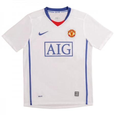 Camisola Manchester United 2008-09 Retro Equipamento Alternativa Manga Curta