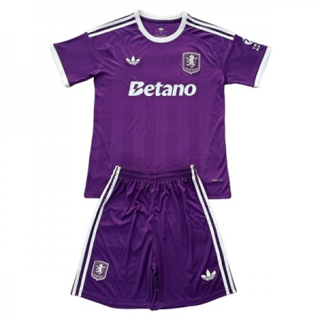 Camisola Aston Villa Guarda Redes Criança 2025-26 Roxo Manga Curta