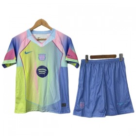 Camisola Barcelona Criança 2025-26 Amarela Manga Curta Especial