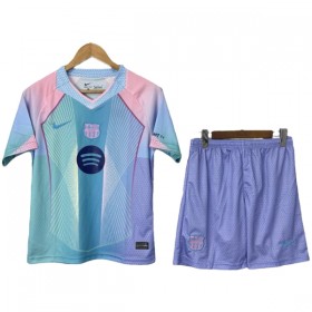 Camisola Barcelona Criança 2025-26 Azul Manga Curta Especial