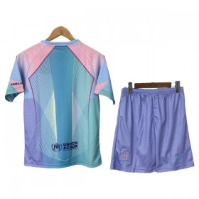 Camisola Barcelona Criança 2025-26 Azul Manga Curta Especial