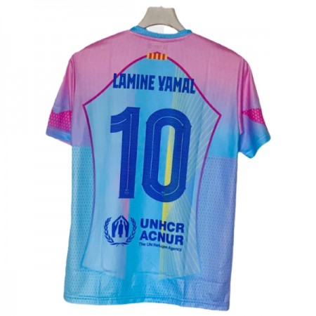 Camisola Barcelona Lamine Yamal 10 2025-26 Azul Manga Curta Especial