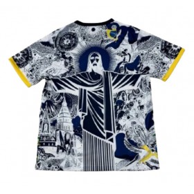 Camisola Brasil 2025 Preta Manga Curta Especial