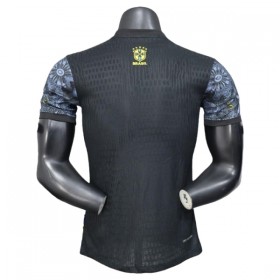 Camisola Brasil 2025 Preta Manga Curta Especial