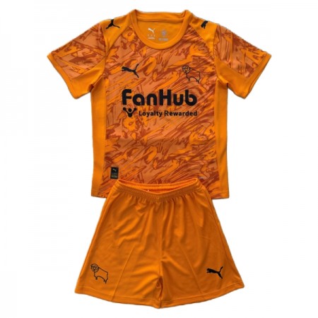Camisola Derby County Guarda Redes Criança 2025-26 Laranja Manga Curta Camisola Derby County Guarda Redes Criança 2025-26 Laranja Manga Curta