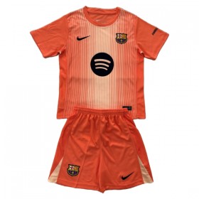 Camisola FC Barcelona Guarda Redes Criança 2025-26 Laranja Manga Curta