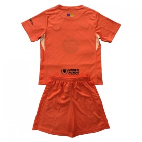 Camisola FC Barcelona Guarda Redes Criança 2025-26 Laranja Manga Curta