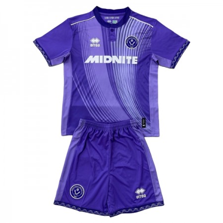 Camisola Sheffield United Criança Equipamento 3ª 2025-26 Manga Curta Camisola Sheffield United Criança Equipamento 3ª 2025-26 Manga Curta