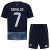 Camisola Al Nassr Ronaldo 7 Criança Equipamento Alternativa 2025-26 Manga Curta