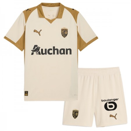 Camisola RC Lens Criança Equipamento 3ª 2025-26 Manga Curta Camisola RC Lens Criança Equipamento 3ª 2025-26 Manga Curta