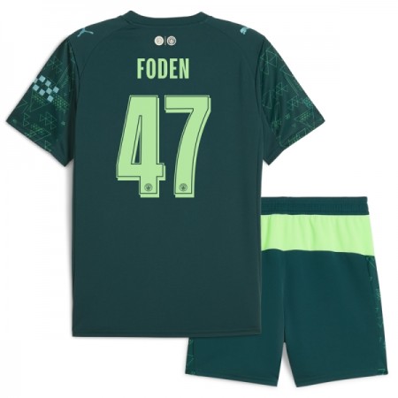 Camisola Manchester City Foden 47 EA Sport Criança Equipamento Quarto 2025-26 Manga Curta