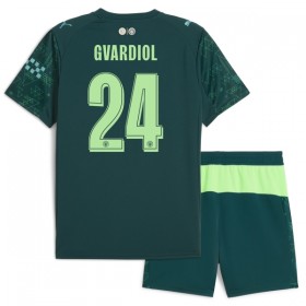 Camisola Manchester City Gvardiol 24 EA Sport Criança Equipamento Quarto 2025-26 Manga Curta