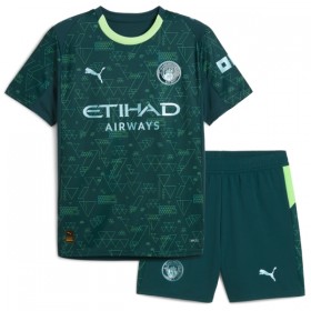 Camisola Manchester City Haaland 9 EA Sport Criança Equipamento Quarto 2025-26 Manga Curta