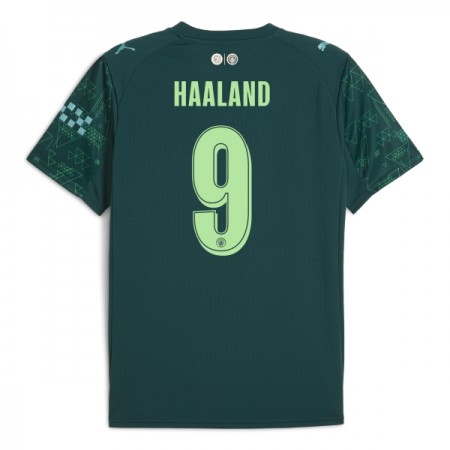 Camisola Manchester City Haaland 9 EA Sport Equipamento Quarto 2025-26 Manga Curta