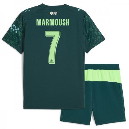 Camisola Manchester City Marmoush 7 EA Sport Criança Equipamento Quarto 2025-26 Manga Curta