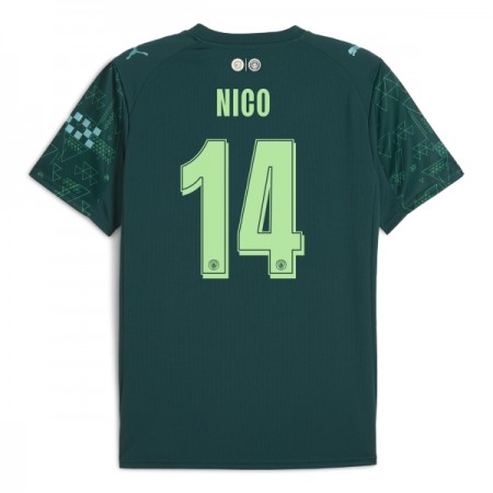Camisola Manchester City Nico 14 EA Sport Equipamento Quarto 2025-26 Manga Curta