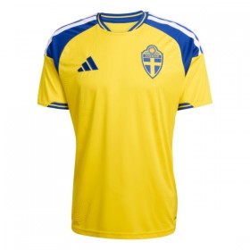 Camisola Suécia Equipamento Principal Copa do Mundo 2026 Manga Curta