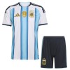 Camisola Argentina Criança Equipamento Principal Copa do Mundo 2026 Manga Curta