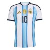 Camisola Argentina Messi 10 Criança Equipamento Principal Copa do Mundo 2026 Manga Curta