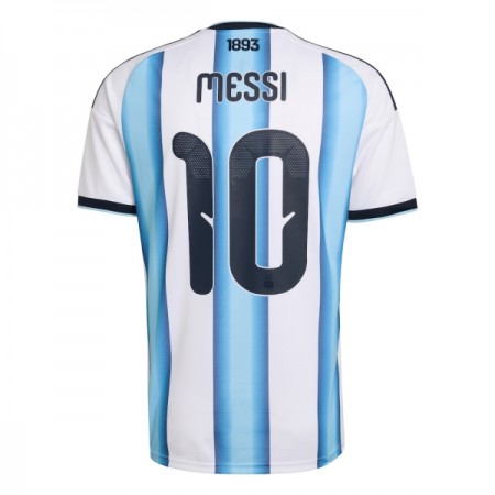 Camisola Argentina Messi 10 Equipamento Principal Copa do Mundo 2026 Manga Curta