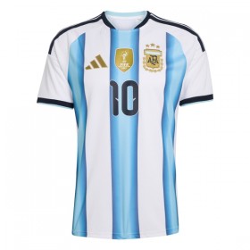 Camisola Argentina Messi 10 Equipamento Principal Copa do Mundo 2026 Manga Curta