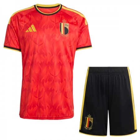 Camisola Bélgica Criança Equipamento Principal Copa do Mundo 2026 Manga Curta