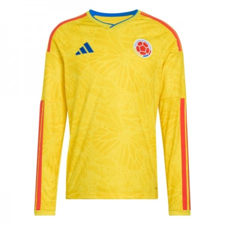 Camisola Colômbia Equipamento Principal Copa do Mundo 2026 Manga Comprida