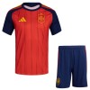 Camisola Espanha Criança Equipamento Principal Copa do Mundo 2026 Manga Curta