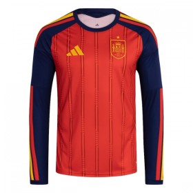 Camisola Espanha Equipamento Principal Copa do Mundo 2026 Manga Comprida