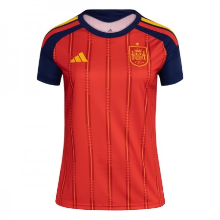 Camisola Espanha Mulher Equipamento Principal Copa do Mundo 2026 Manga Curta