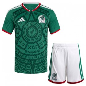 Camisola México Criança Equipamento Principal Copa do Mundo 2026 Manga Curta