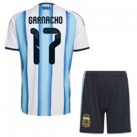 Camisola Argentina Garnacho 17 Criança Equipamento Principal Mundial de 2026 Manga Curta