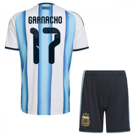 Camisola Argentina Garnacho 17 Criança Equipamento Principal Mundial de 2026 Manga Curta