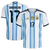 Camisola Argentina Garnacho 17 Equipamento Principal Mundial de 2026 Manga Curta