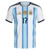 Camisola Argentina Garnacho 17 Equipamento Principal Mundial de 2026 Manga Curta