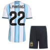 Camisola Argentina Lautaro Martinez 22 Criança Equipamento Principal Mundial de 2026 Manga Curta