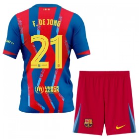 Camisola FC Barcelona Frenkie de Jong 21 Criança Equipamento Quarto 2025-26 Manga Curta