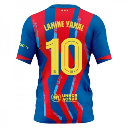 Camisola FC Barcelona Lamine Yamal 10 Equipamento Quarto 2025-26 Manga Curta