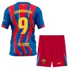 Camisola FC Barcelona Lewandowski 9 Criança Equipamento Quarto 2025-26 Manga Curta