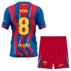 Camisola FC Barcelona Pedri 8 Criança Equipamento Quarto 2025-26 Manga Curta