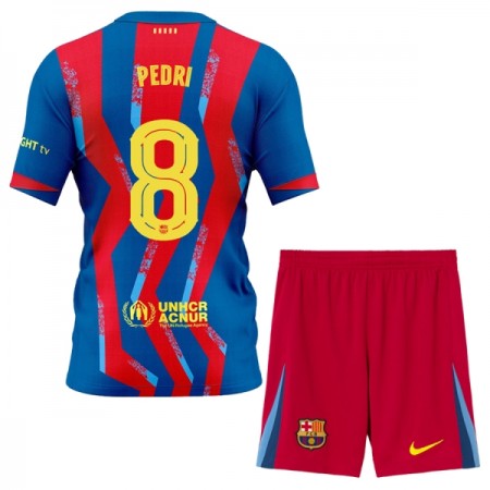 Camisola FC Barcelona Pedri 8 Criança Equipamento Quarto 2025-26 Manga Curta