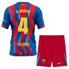 Camisola FC Barcelona R. Araujo 4 Criança Equipamento Quarto 2025-26 Manga Curta