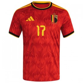 Camisola Bélgica De Ketelaere 17 Equipamento Principal Mundial de 2026 Manga Curta