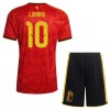 Camisola Bélgica Lukaku 10 Criança Equipamento Principal Mundial de 2026 Manga Curta